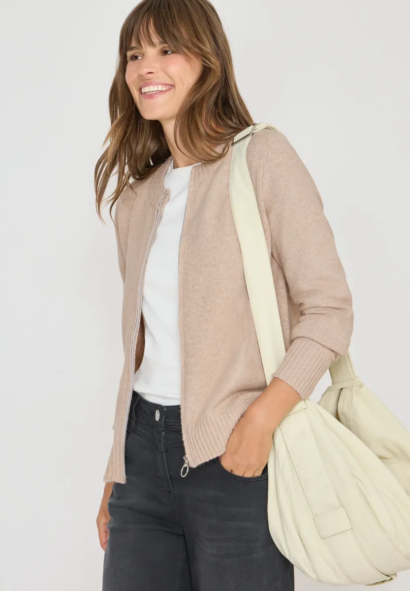 Strickjacke - beige