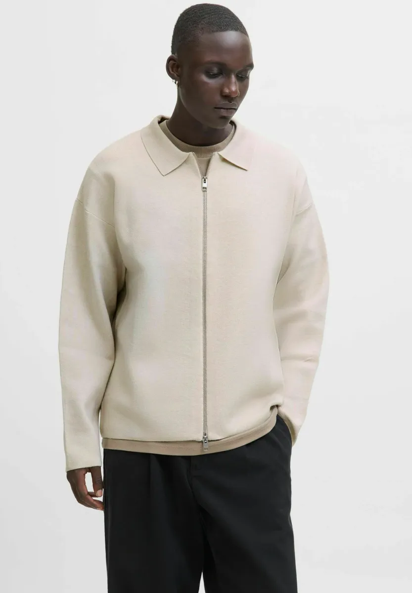 Strickjacke - beige