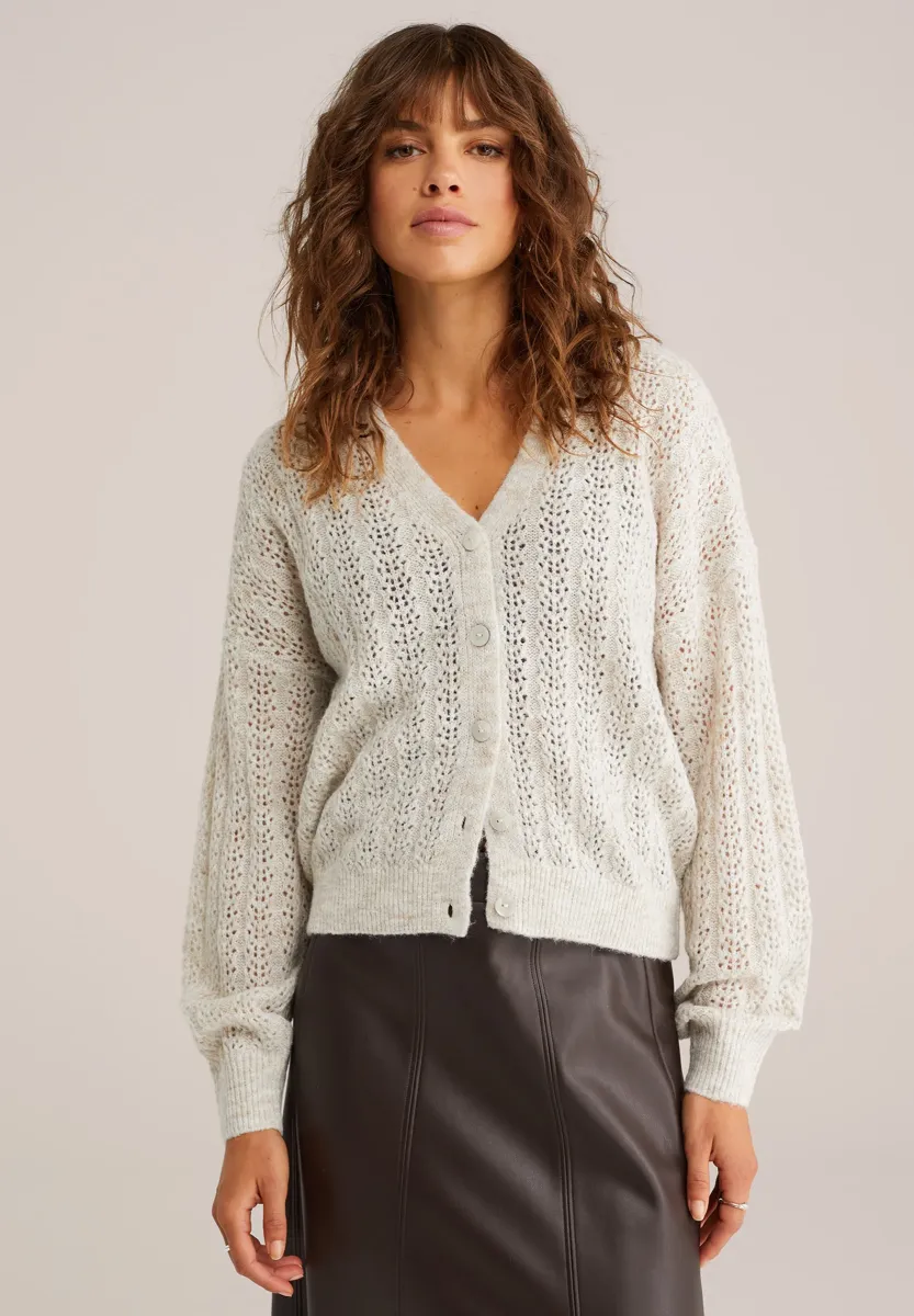 Strickjacke - beige