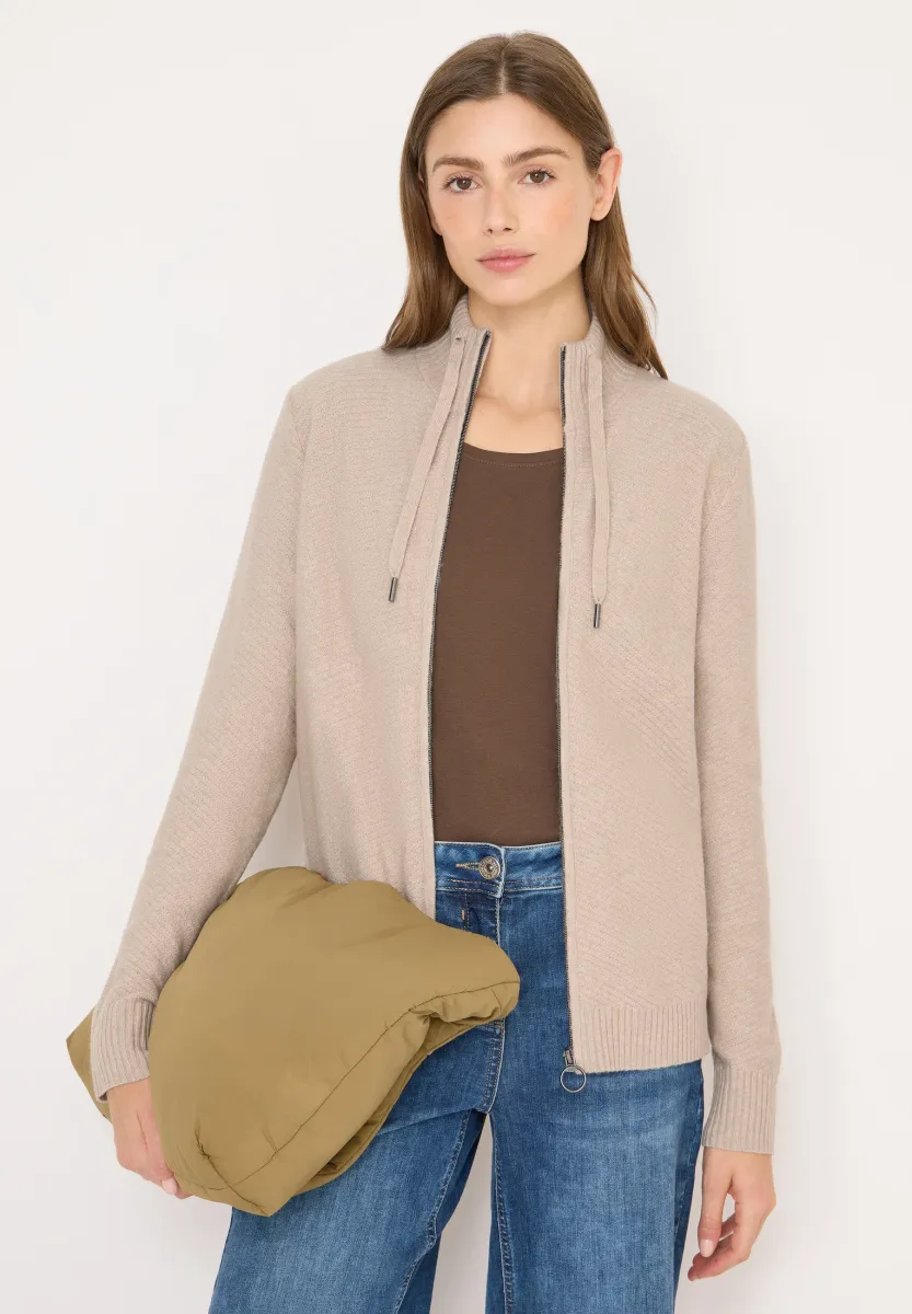 Strickjacke - beige