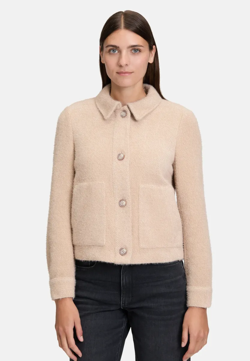 Strickjacke - beige