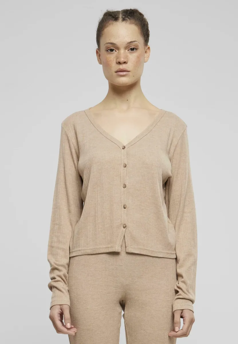 Strickjacke - beigemelange