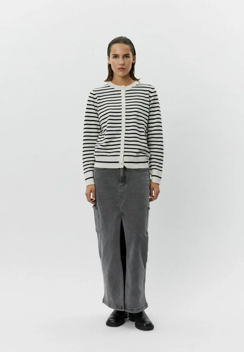 Strickjacke - black off white