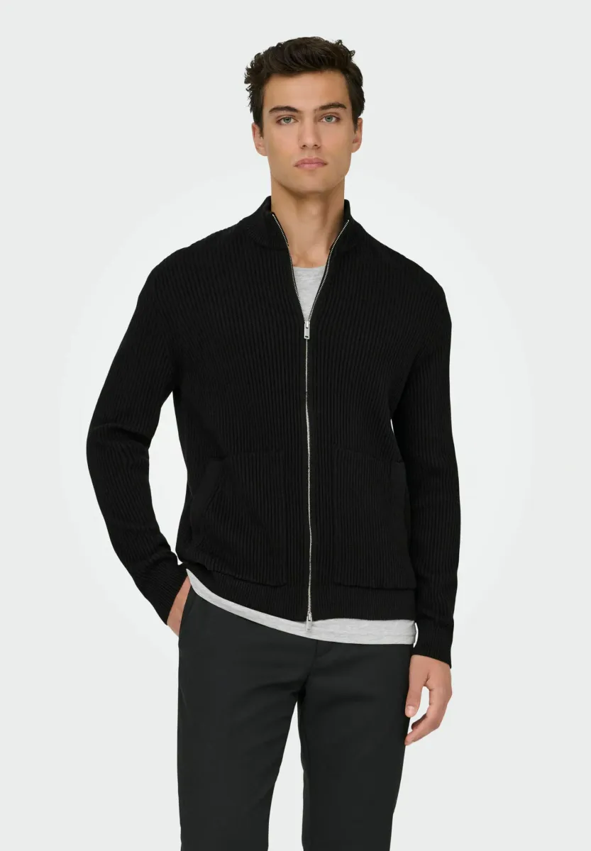 Strickjacke - black