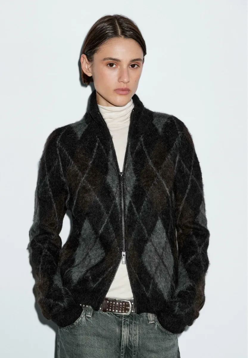 Strickjacke - black