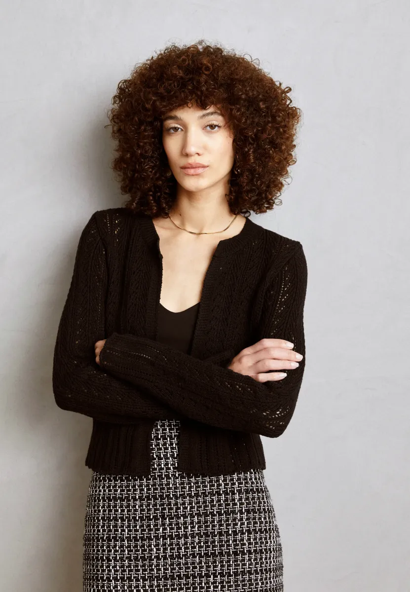 Strickjacke - black