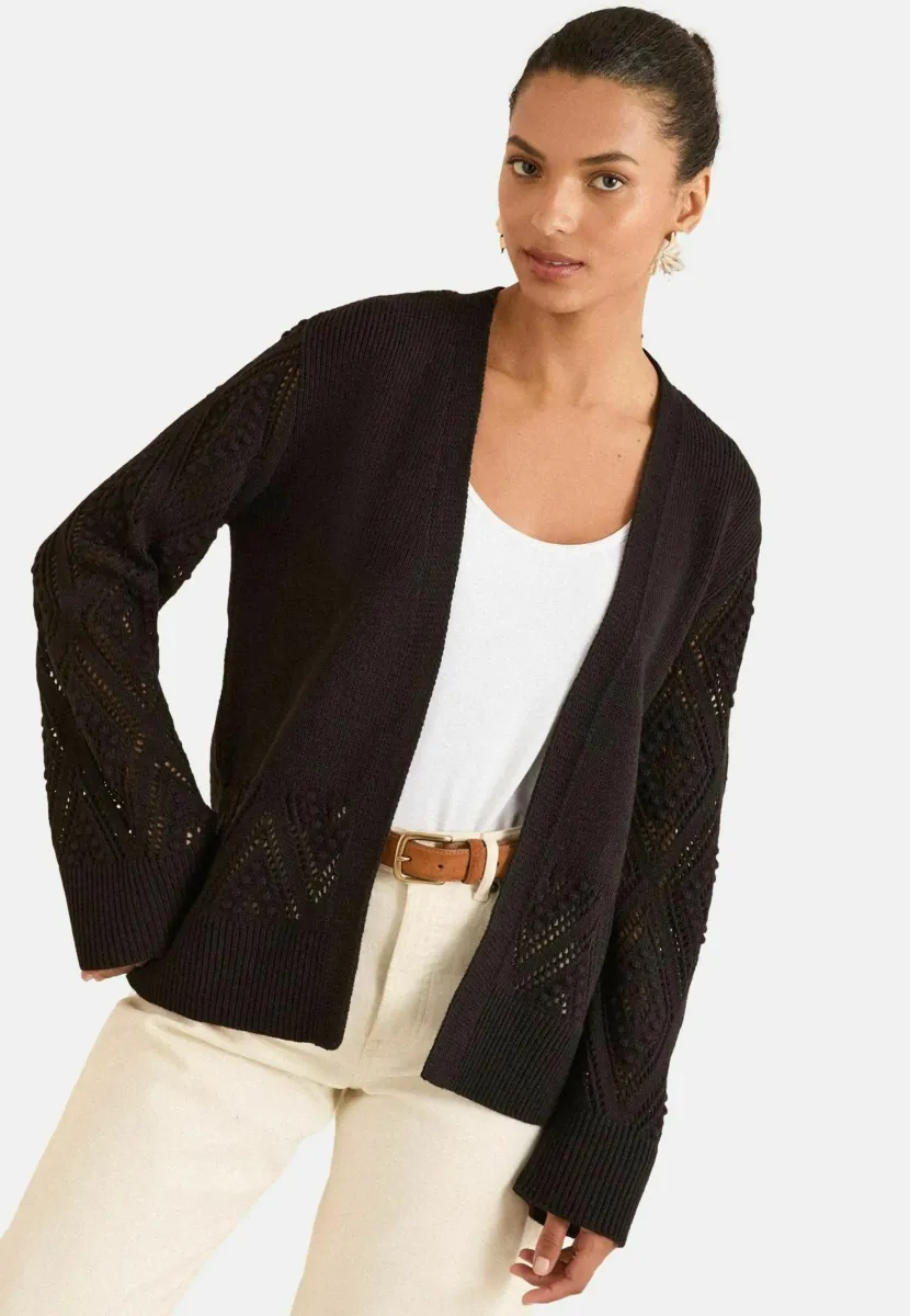 Strickjacke - black