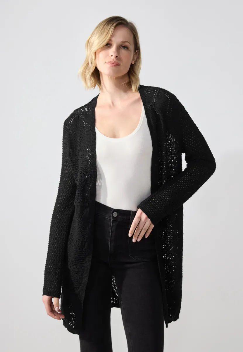 Strickjacke - black