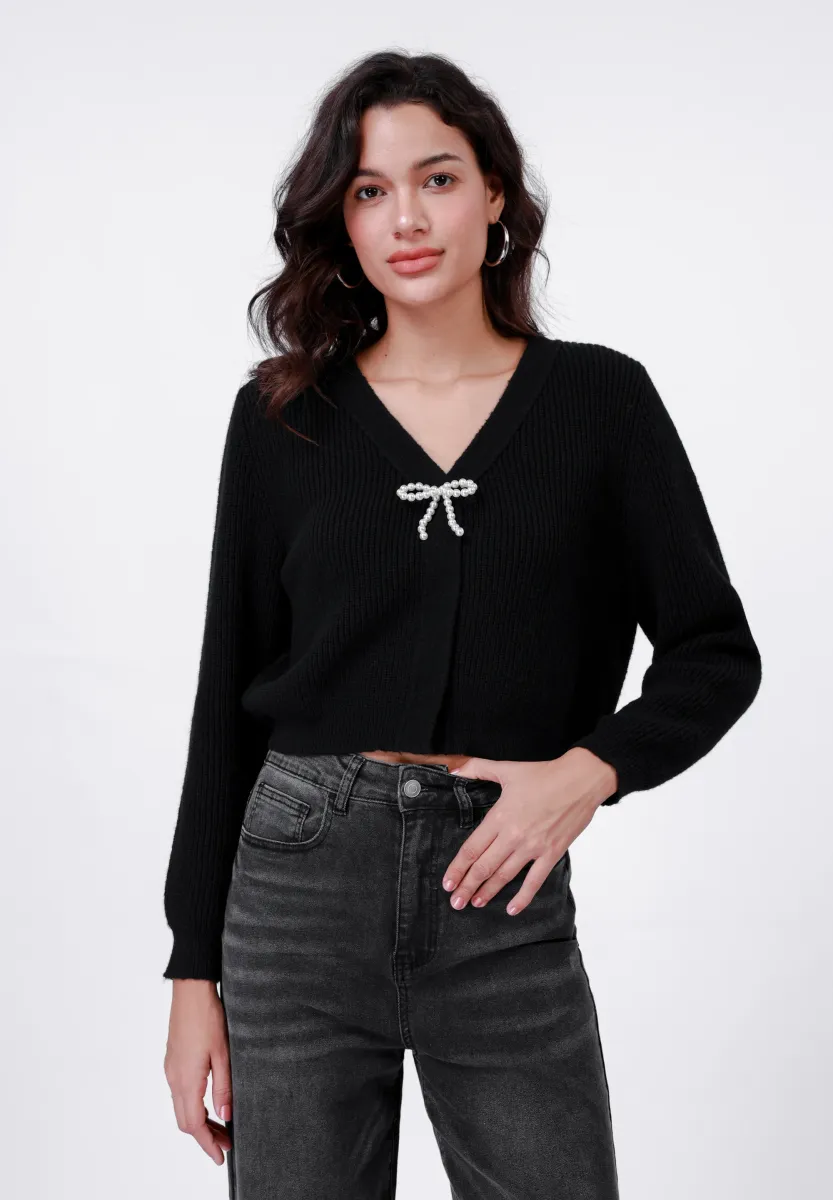 Strickjacke - black