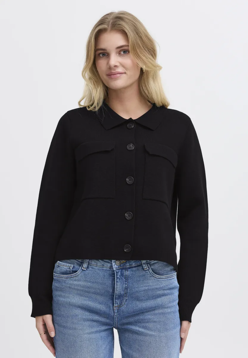Strickjacke - black