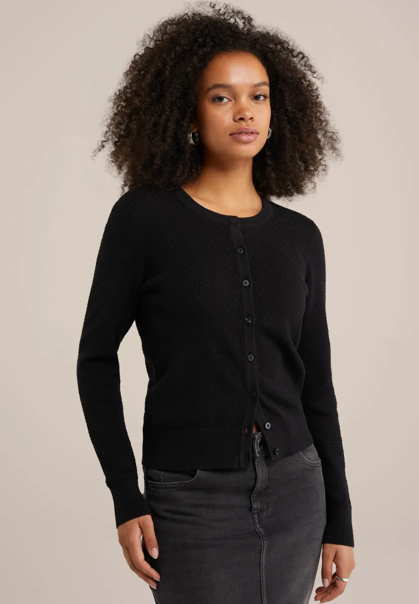 Strickjacke - black