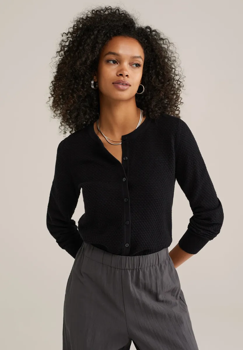 Strickjacke - black