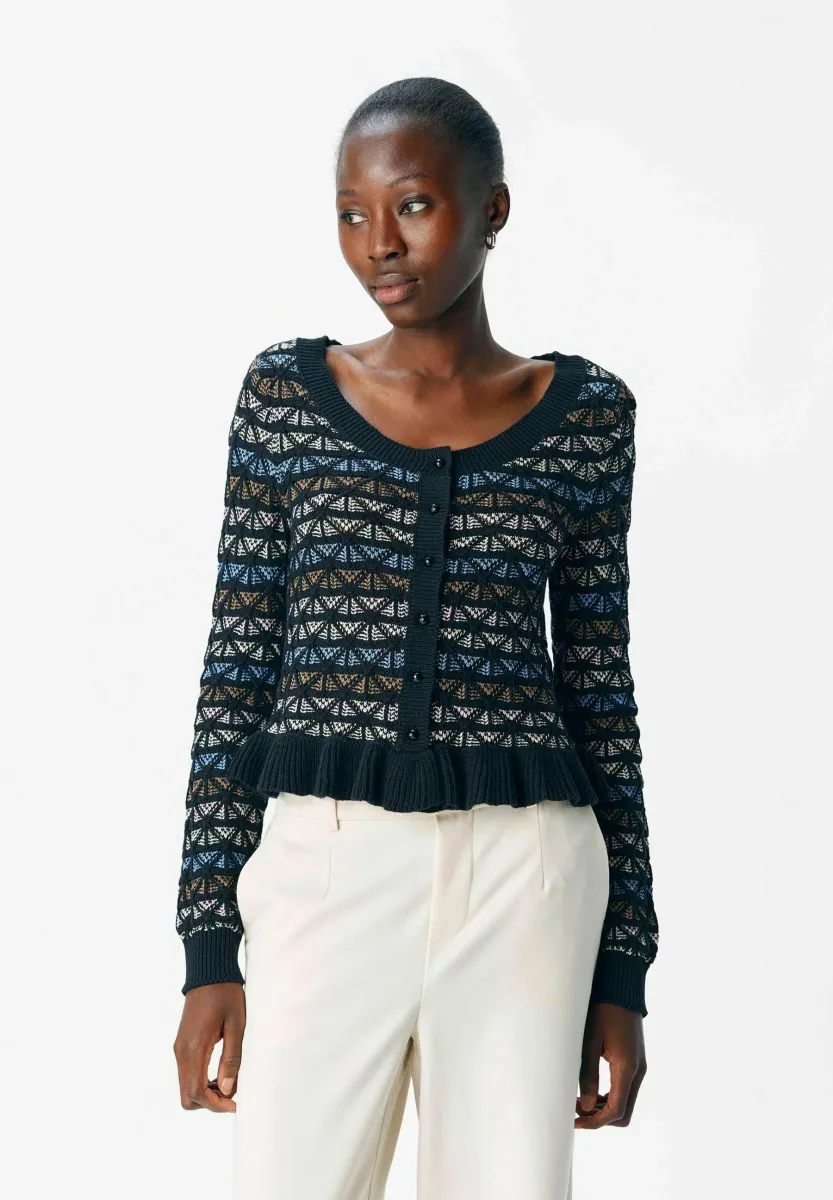 Strickjacke - black