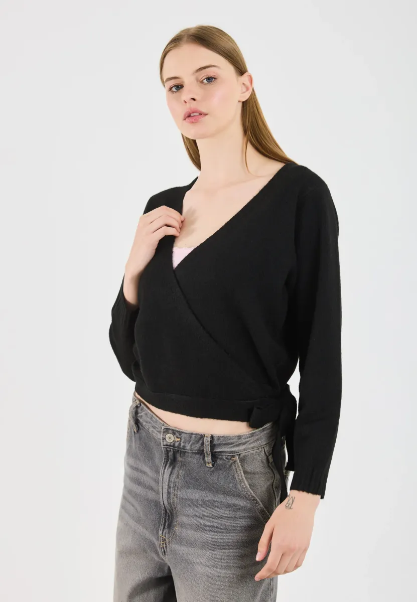 Strickjacke - black