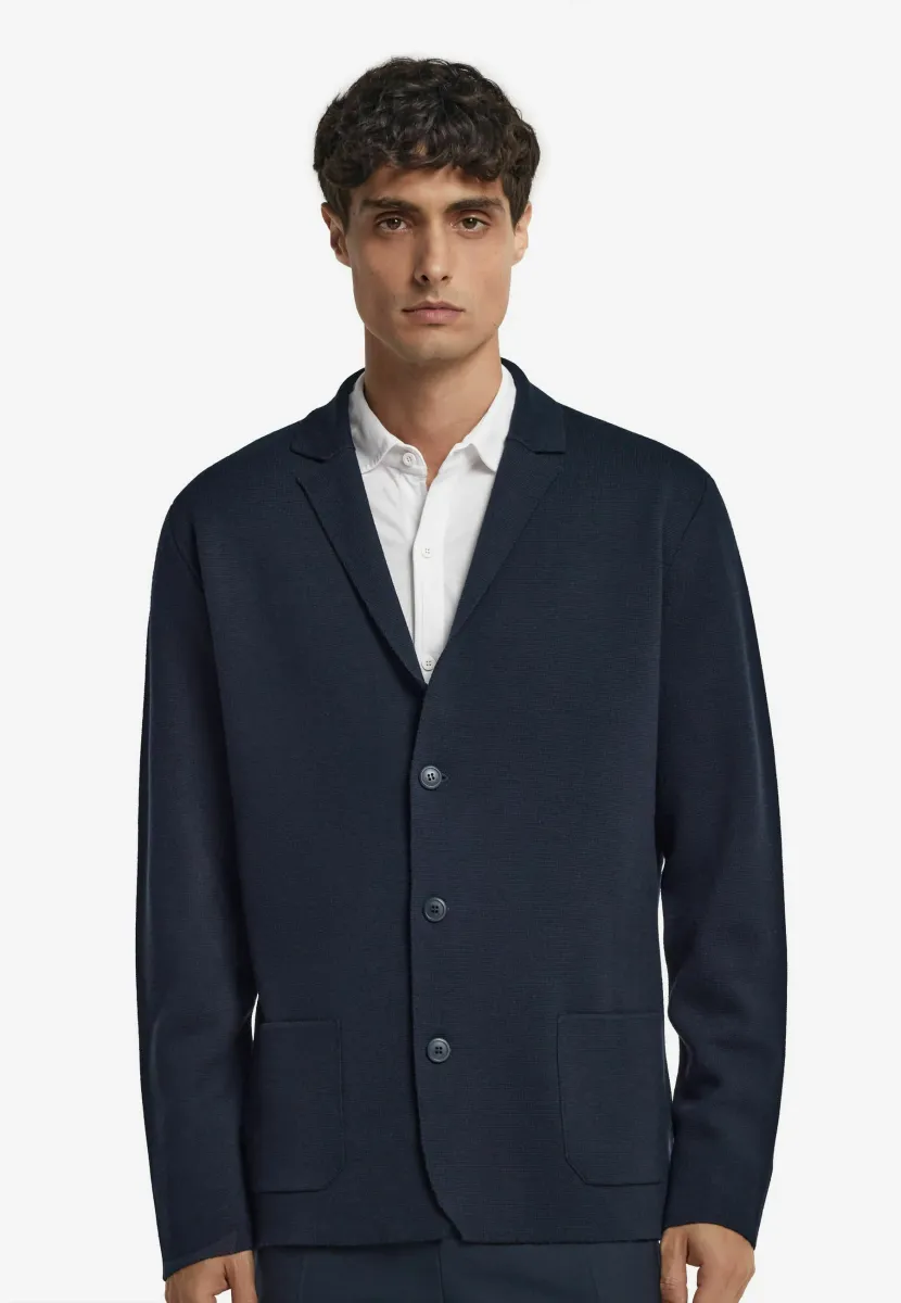 Strickjacke - blau - navy blue
