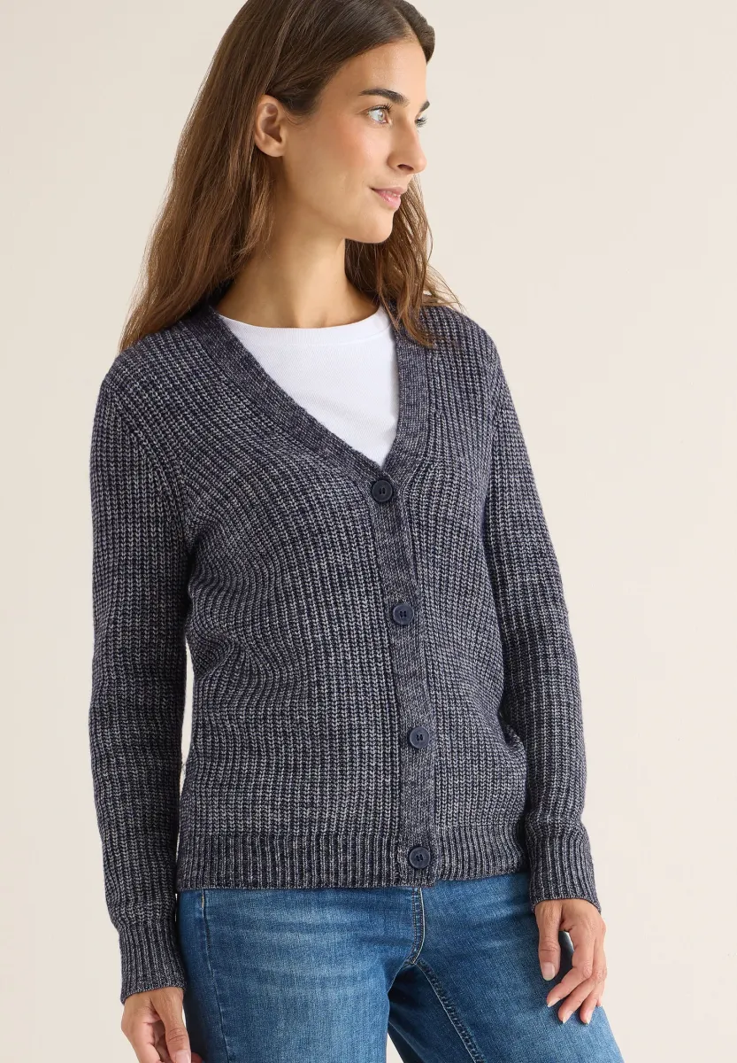 Strickjacke - blau
