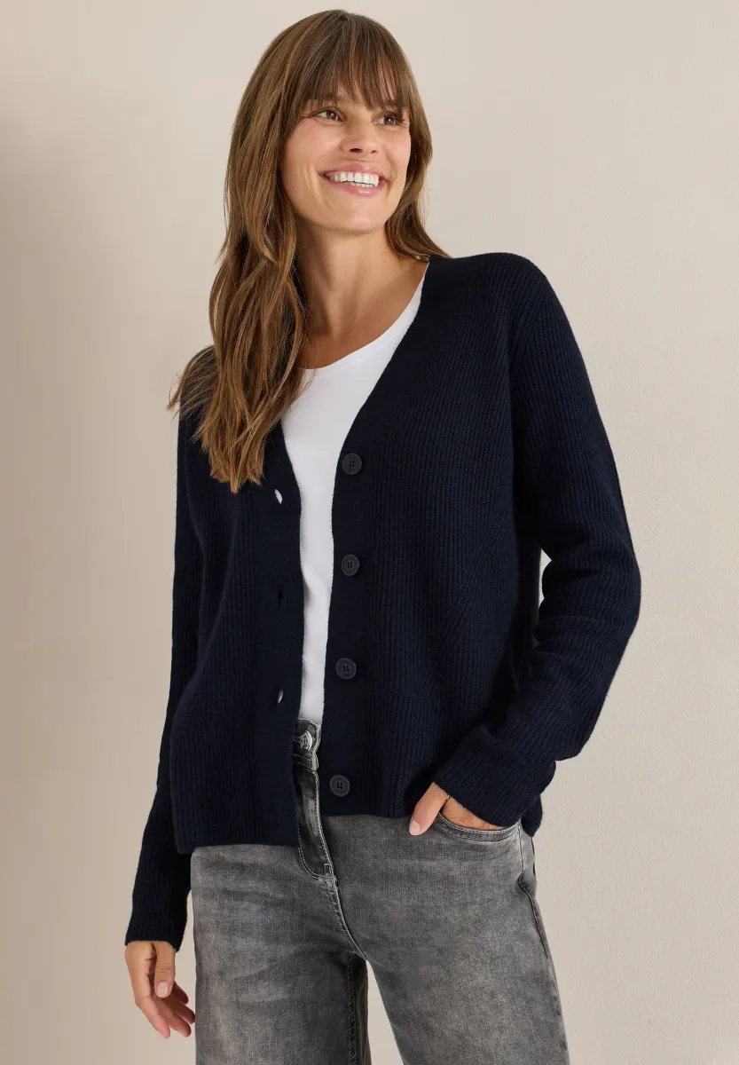 Strickjacke - blau