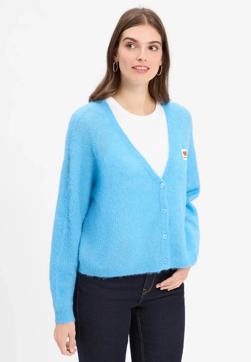 Strickjacke - blau