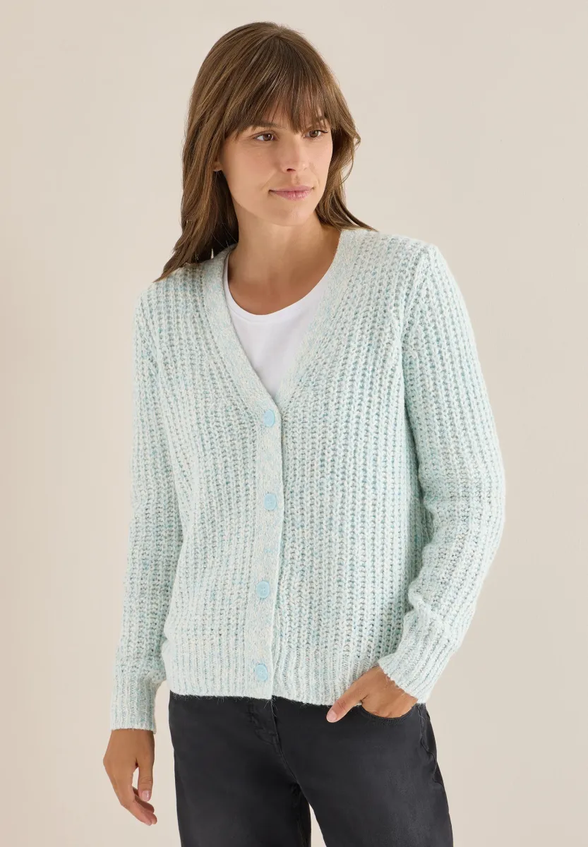 Strickjacke - blau