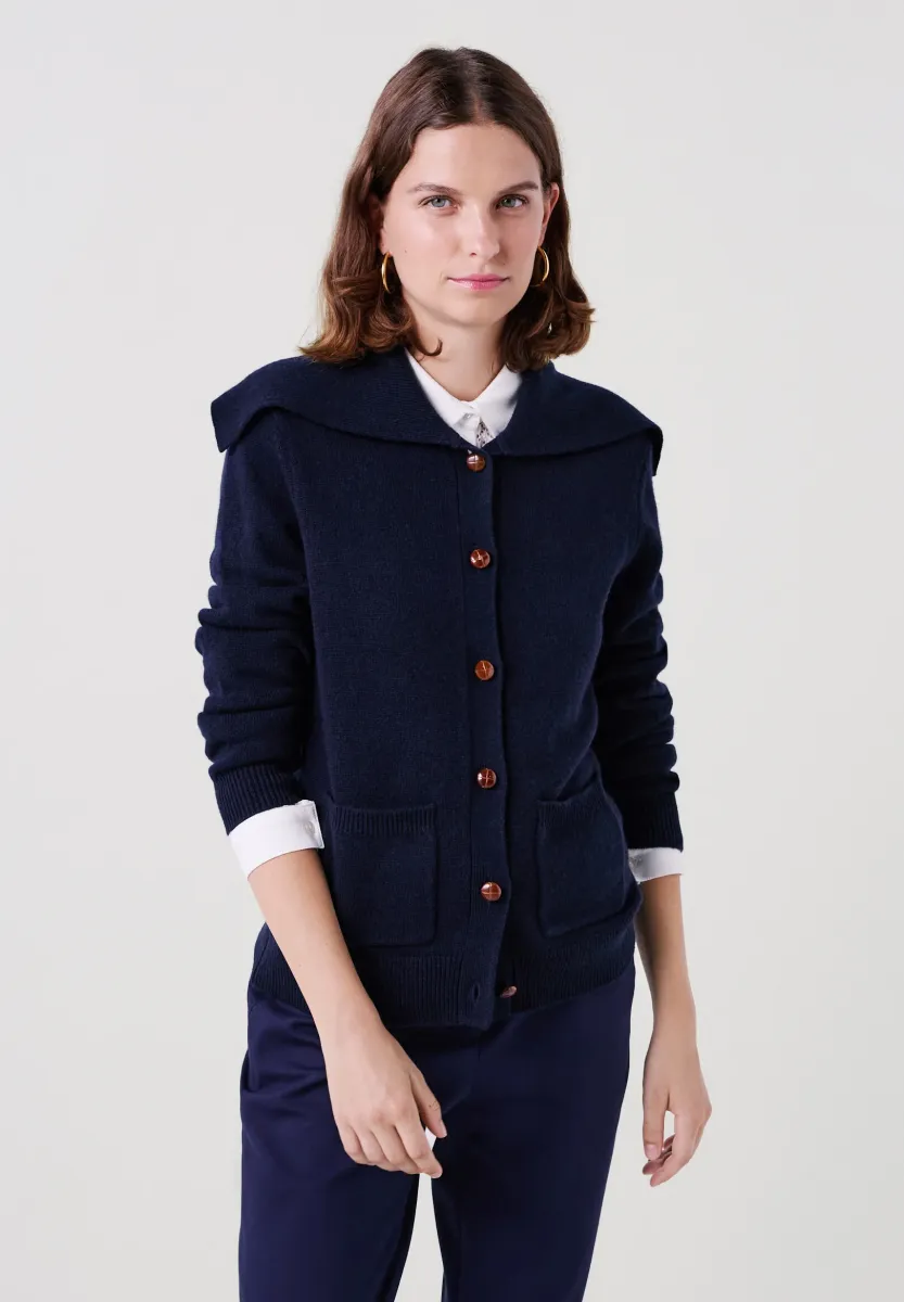 Strickjacke - bleu marine