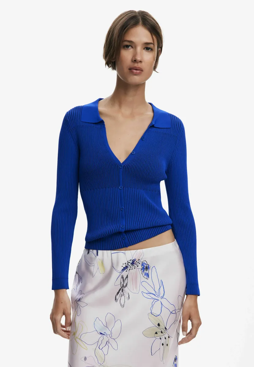 Strickjacke - blue