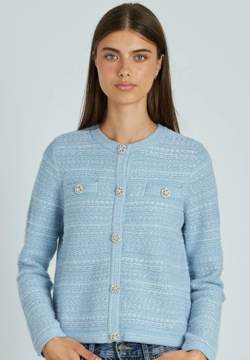 Strickjacke - blue