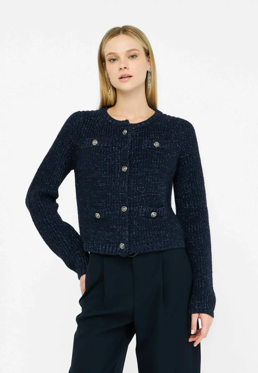 Strickjacke - blue