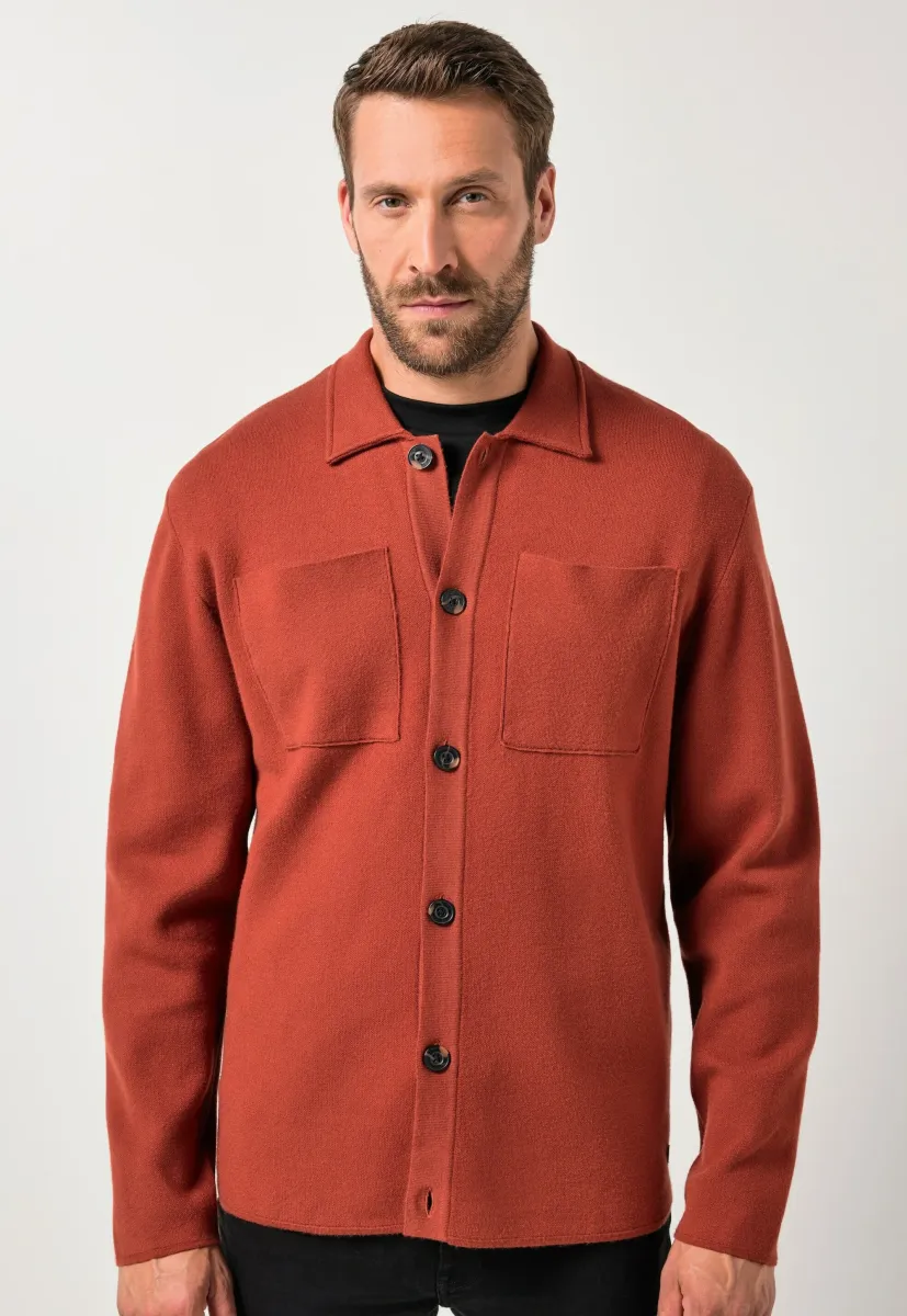 Strickjacke - brick brown