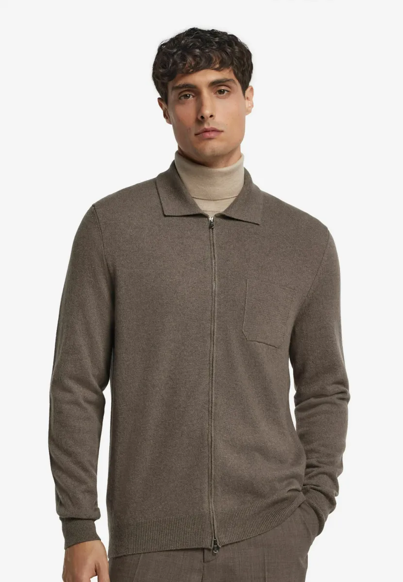 Strickjacke - brown