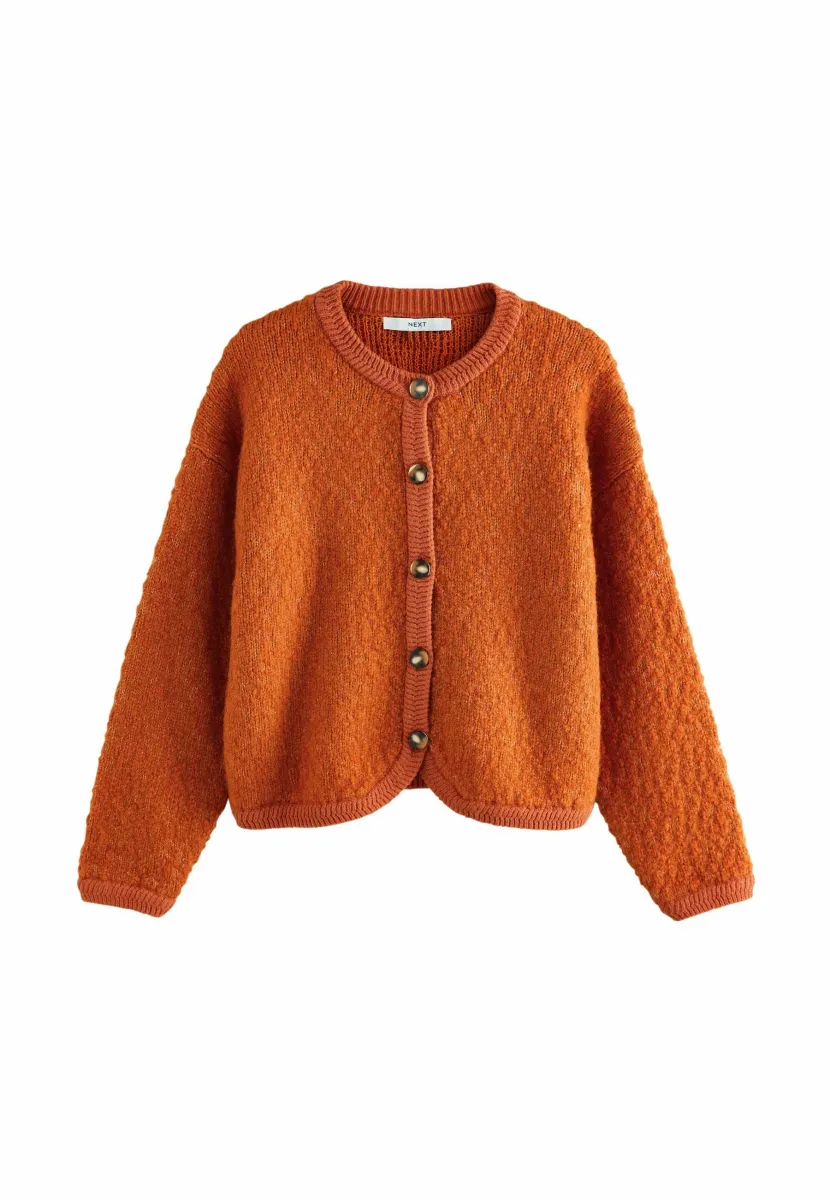 Strickjacke - burnt orange