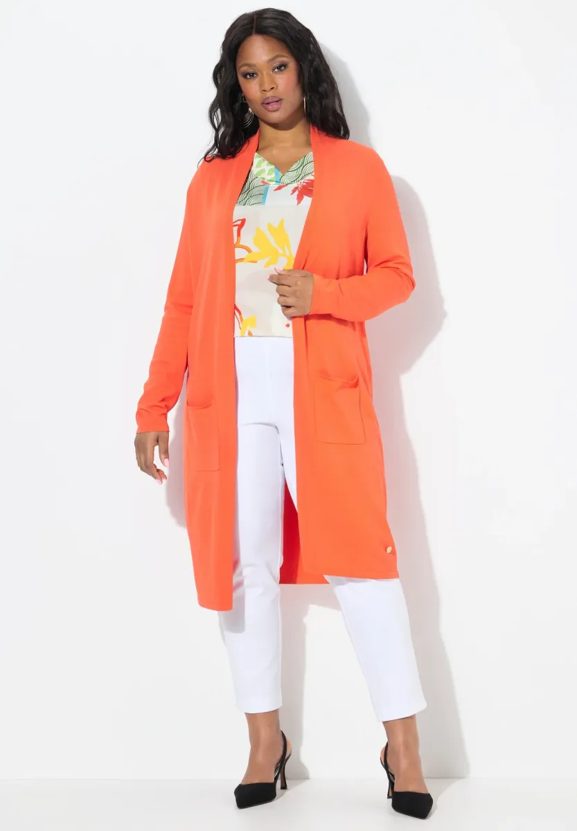 Strickjacke - coral pink