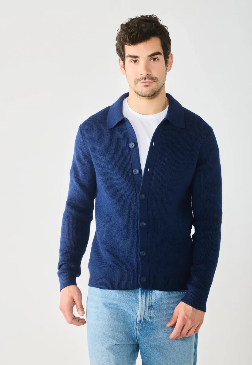 Strickjacke - dark blue