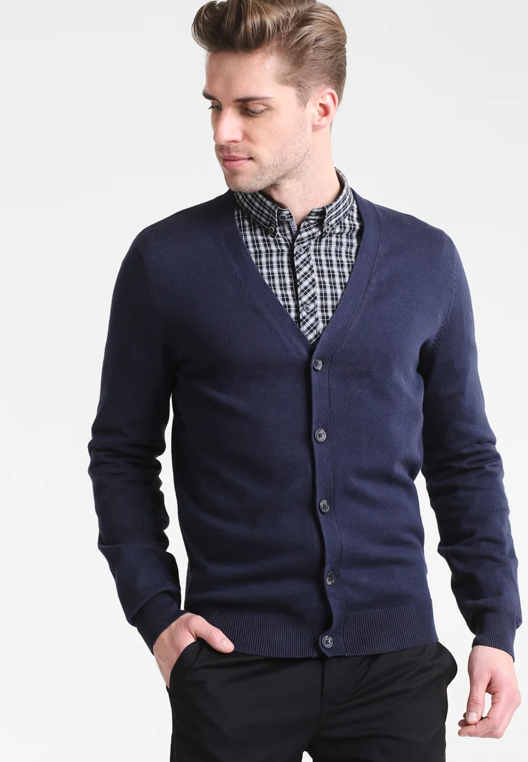 Strickjacke - dark blue