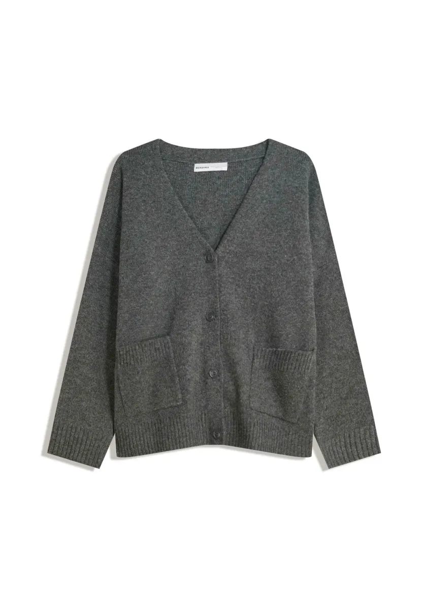 Strickjacke - dark grey