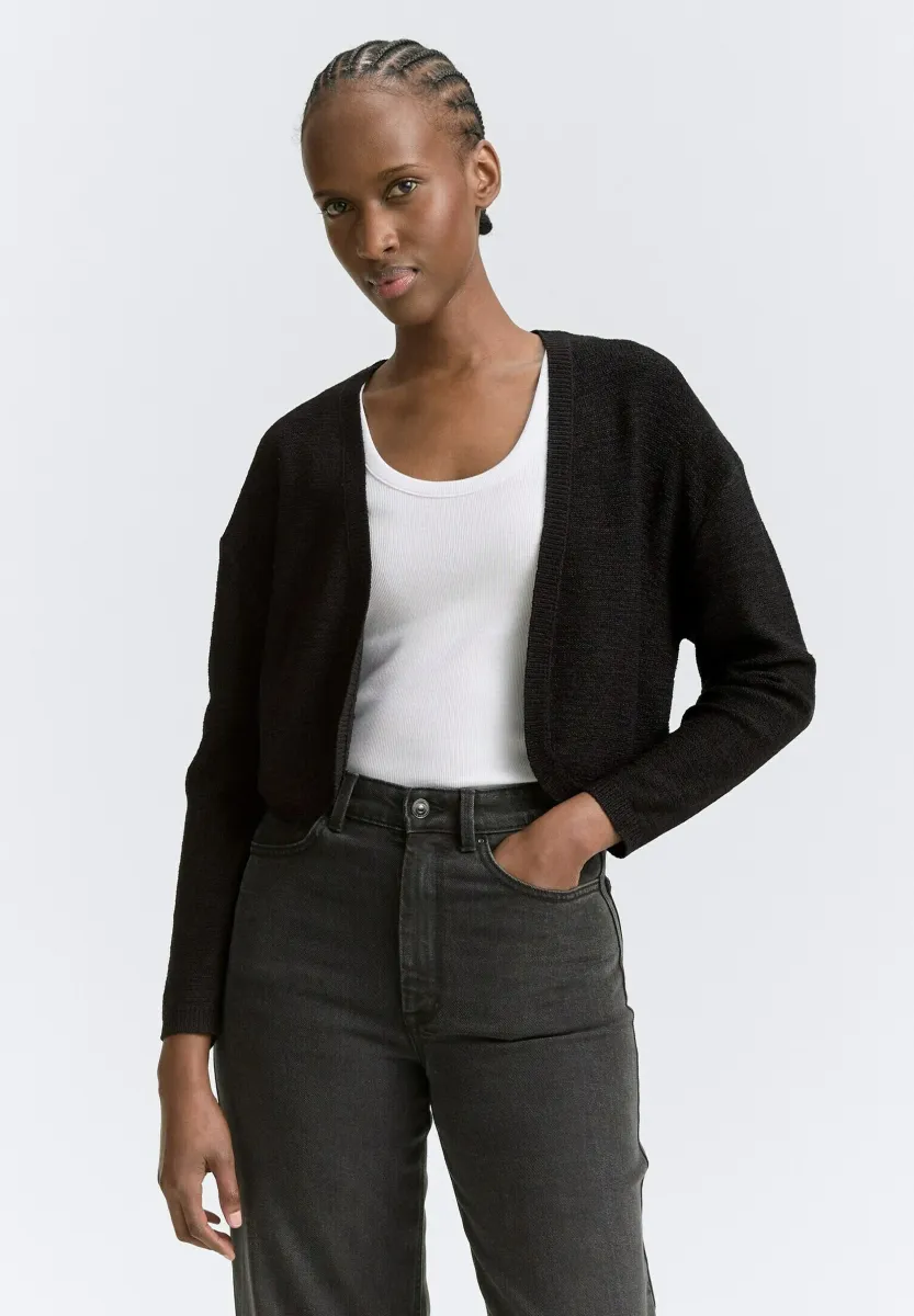 Strickjacke - deep black