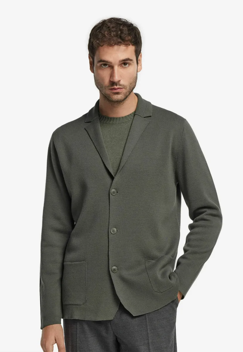 Strickjacke - dunkelgrün  sage green
