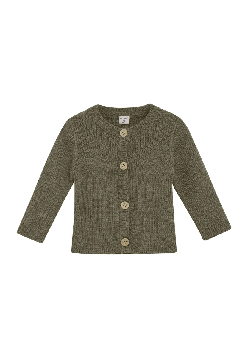 Strickjacke - dusky green