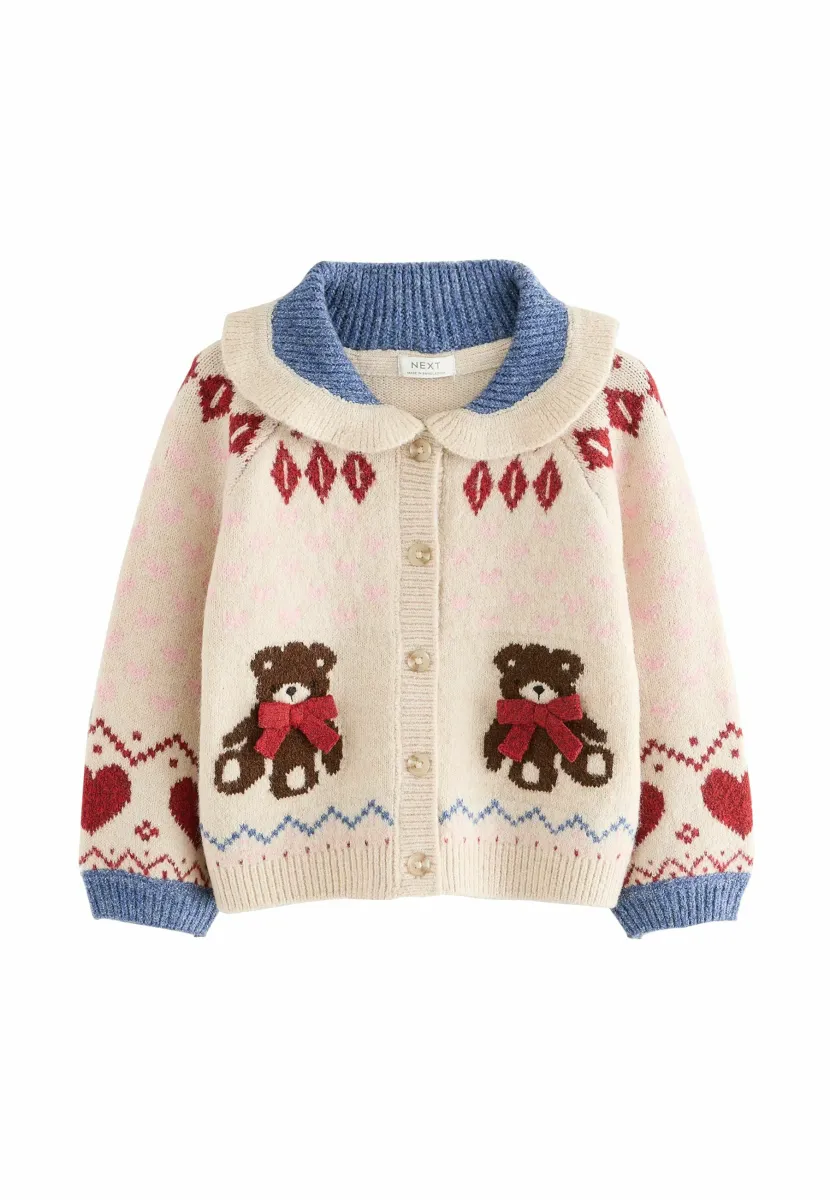Strickjacke - ecru