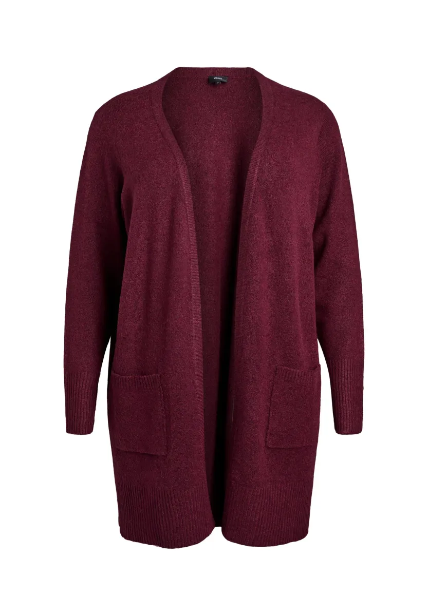 Strickjacke - fig black mel.