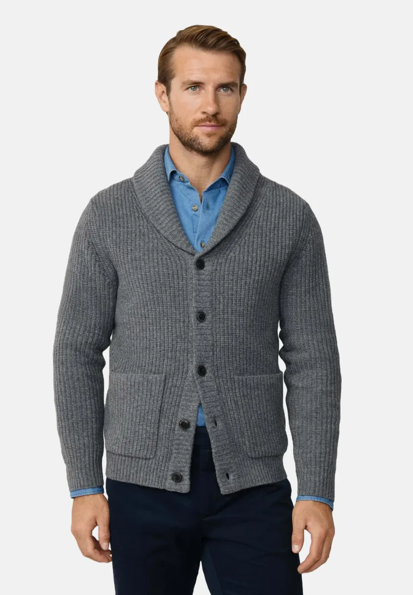 Strickjacke - granite grey