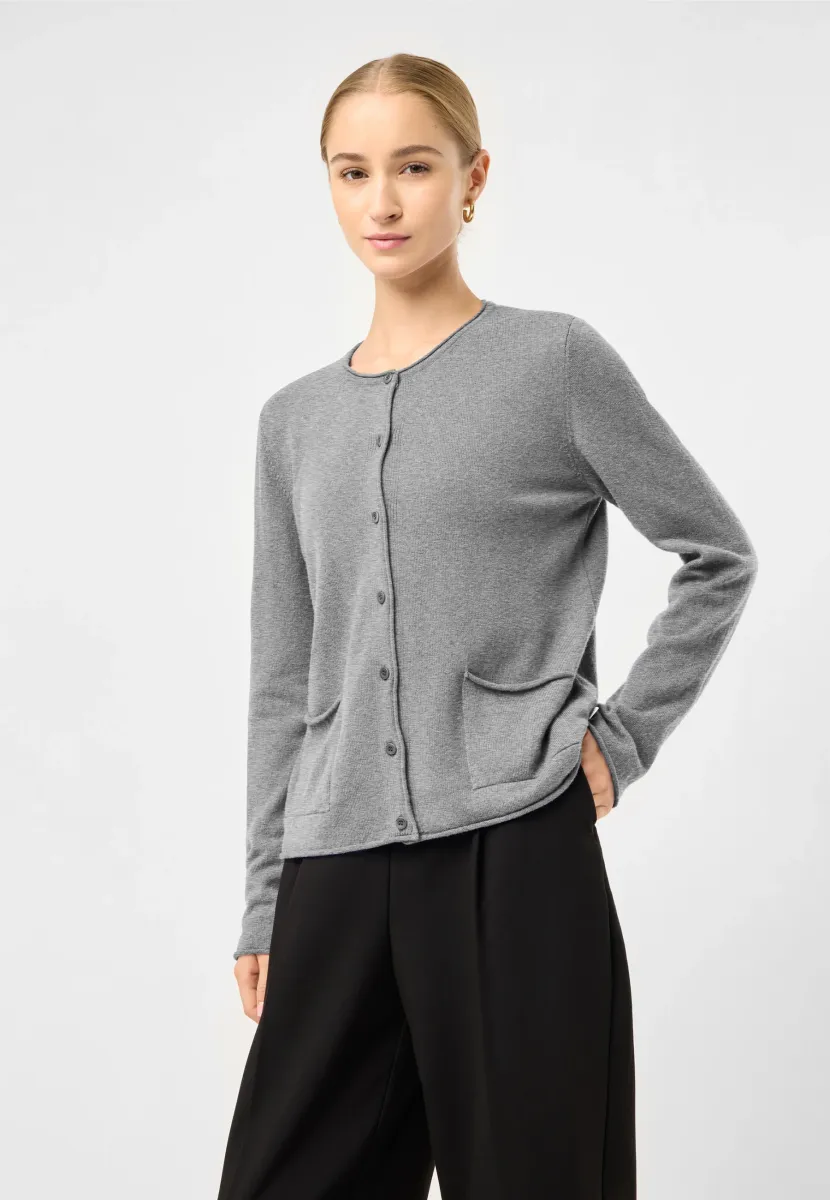 Strickjacke - granite grey