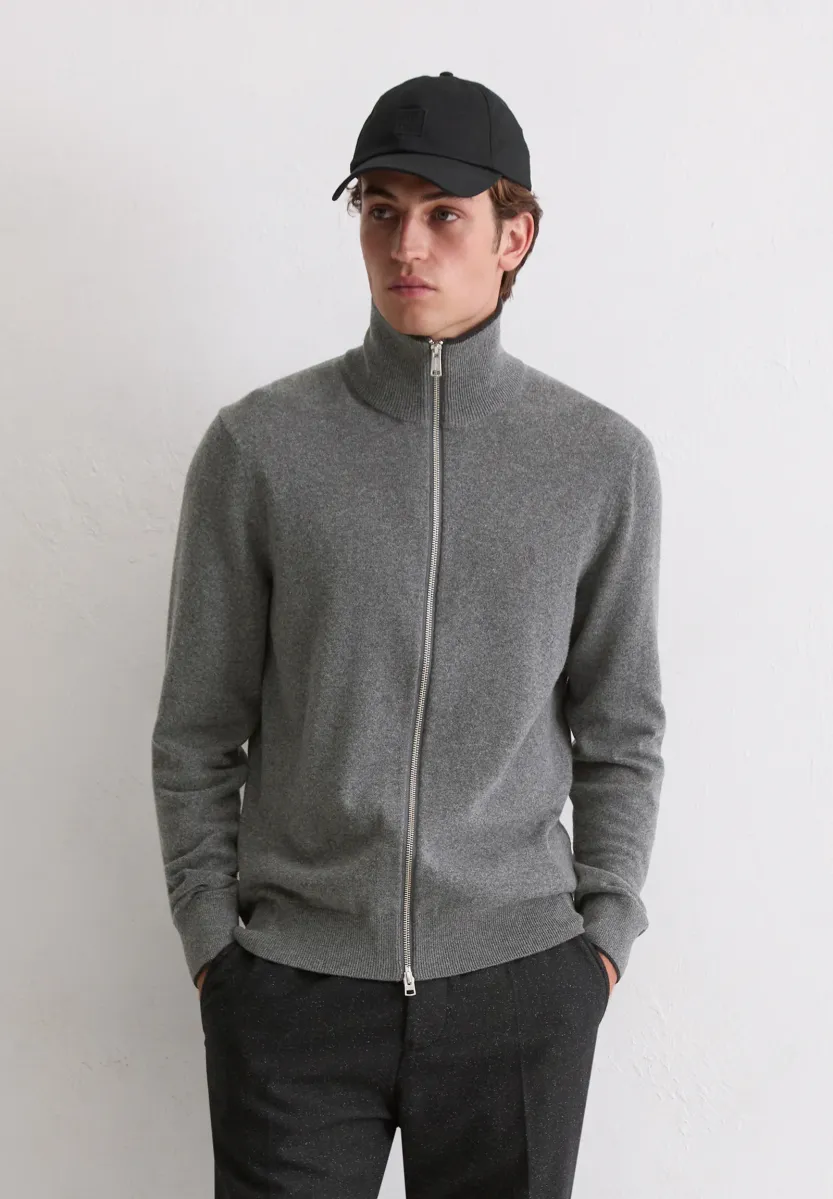 Strickjacke - graphite grey melange