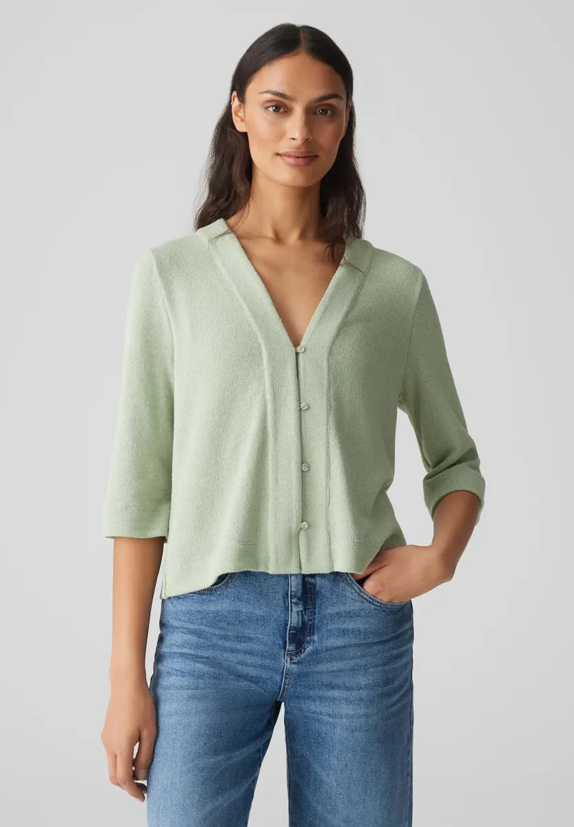 Strickjacke - green glow