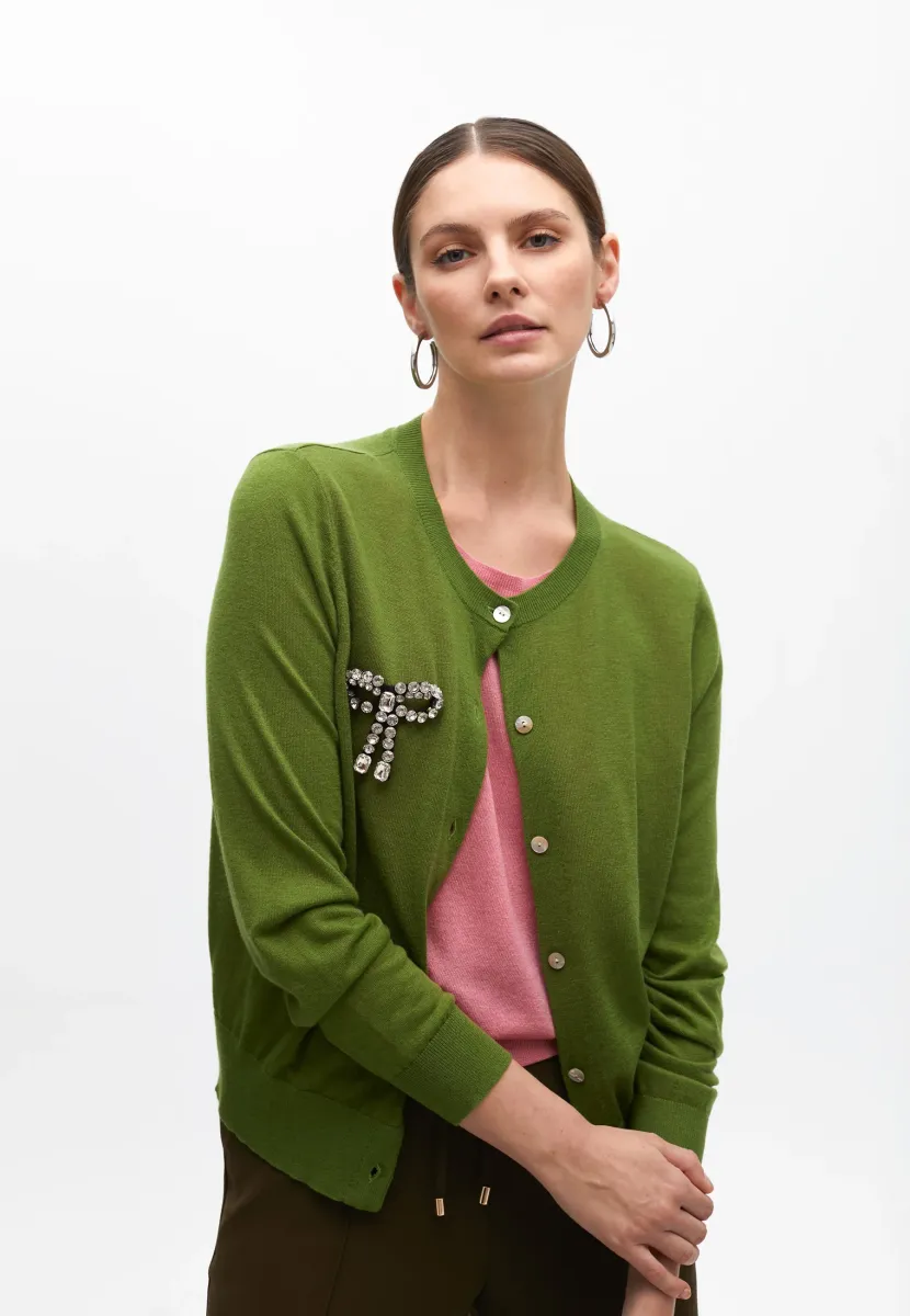 Strickjacke - green