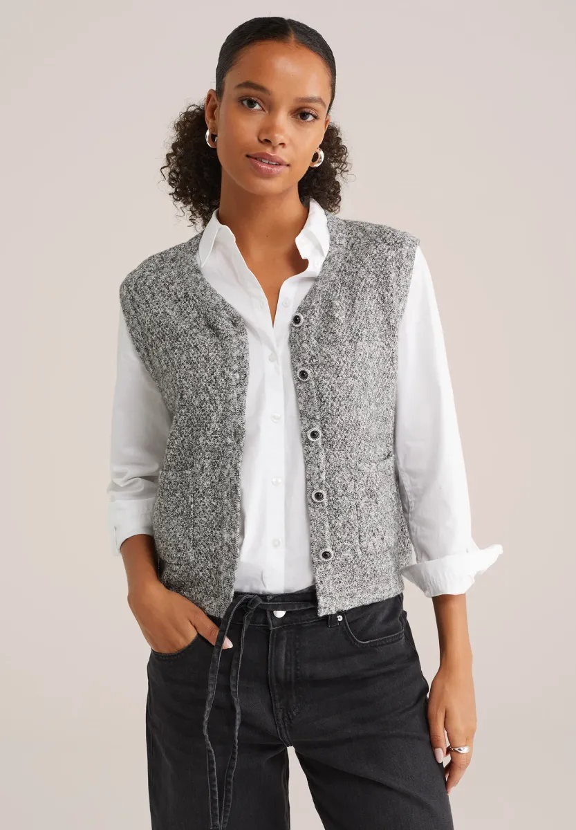 Strickjacke - grey