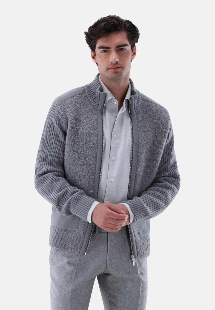 Strickjacke - grey