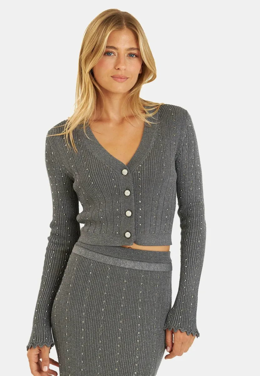 Strickjacke - gris