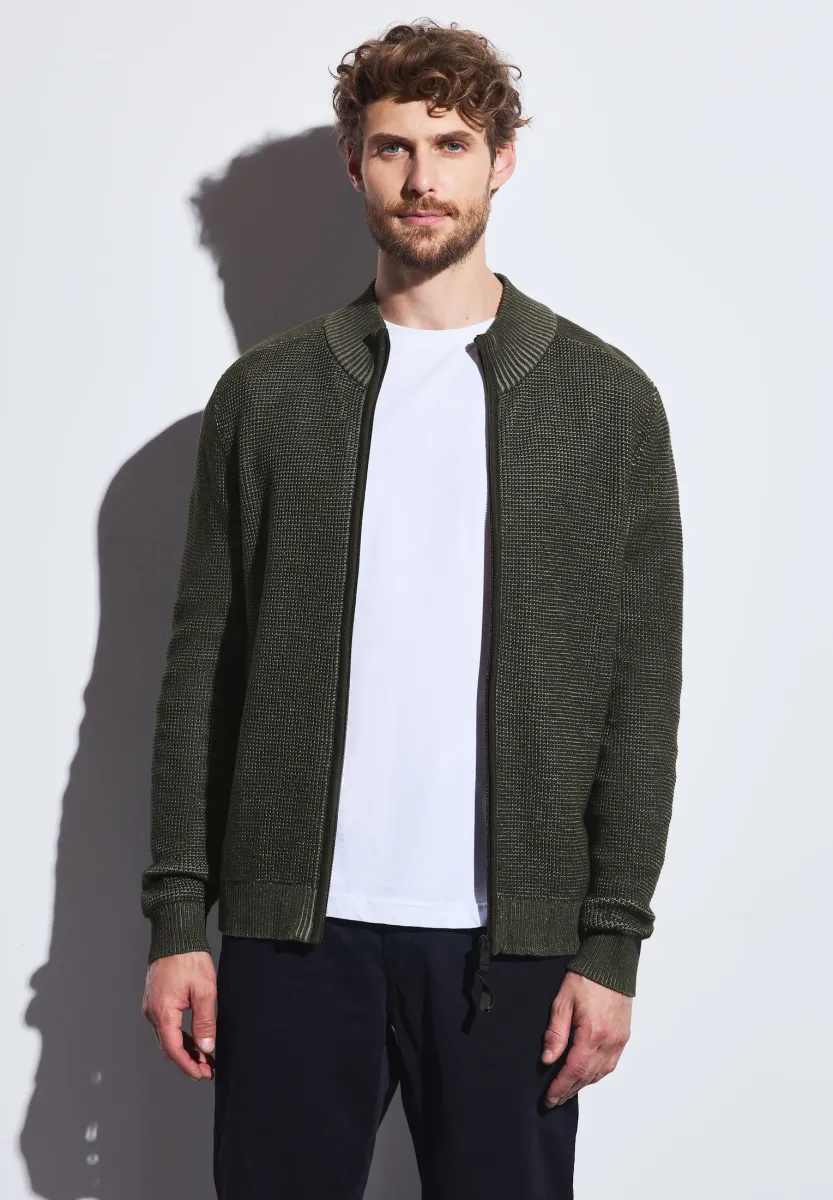 Strickjacke - grün