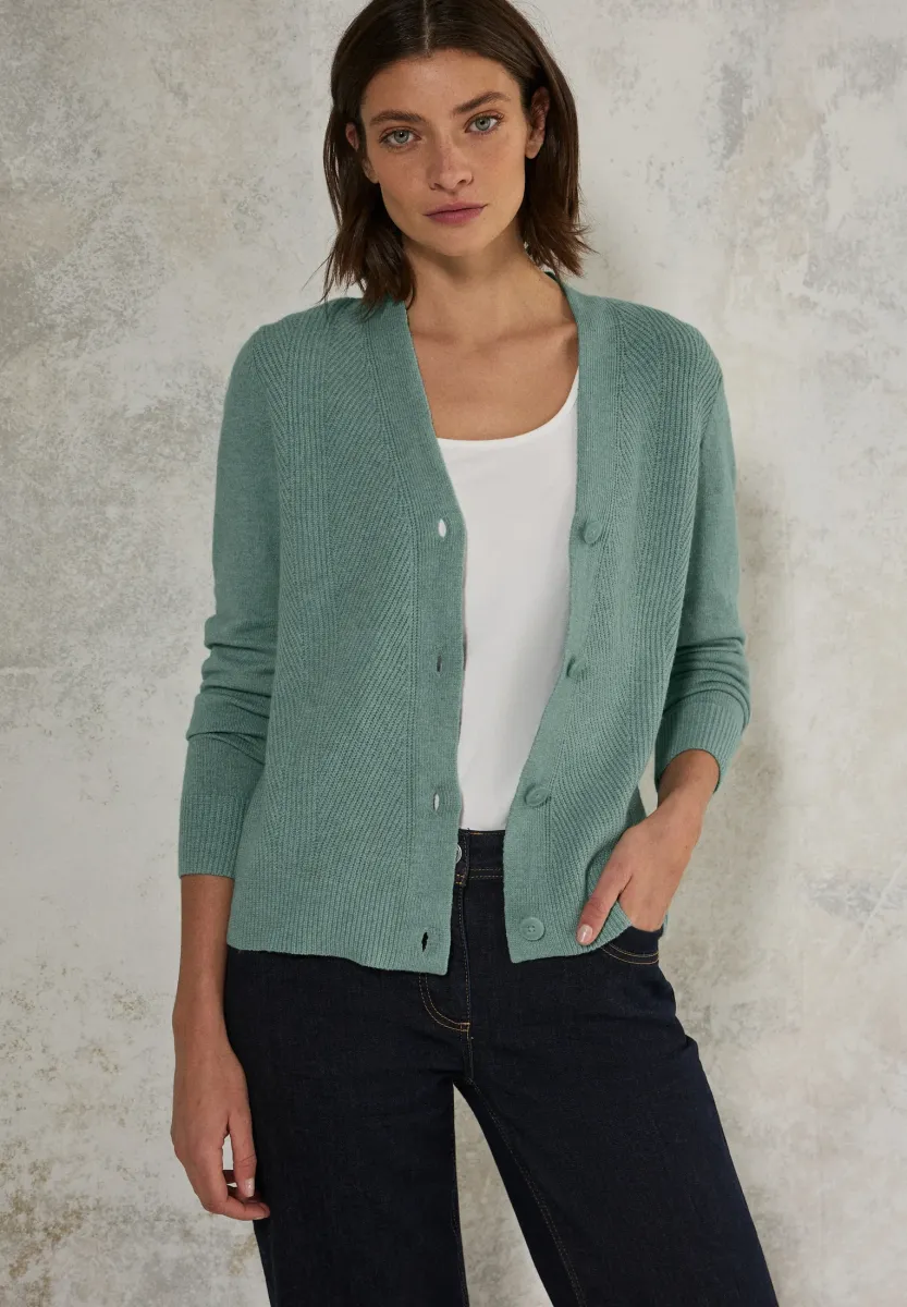 Strickjacke - grün