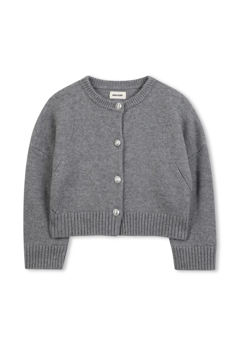 Strickjacke - heather grey